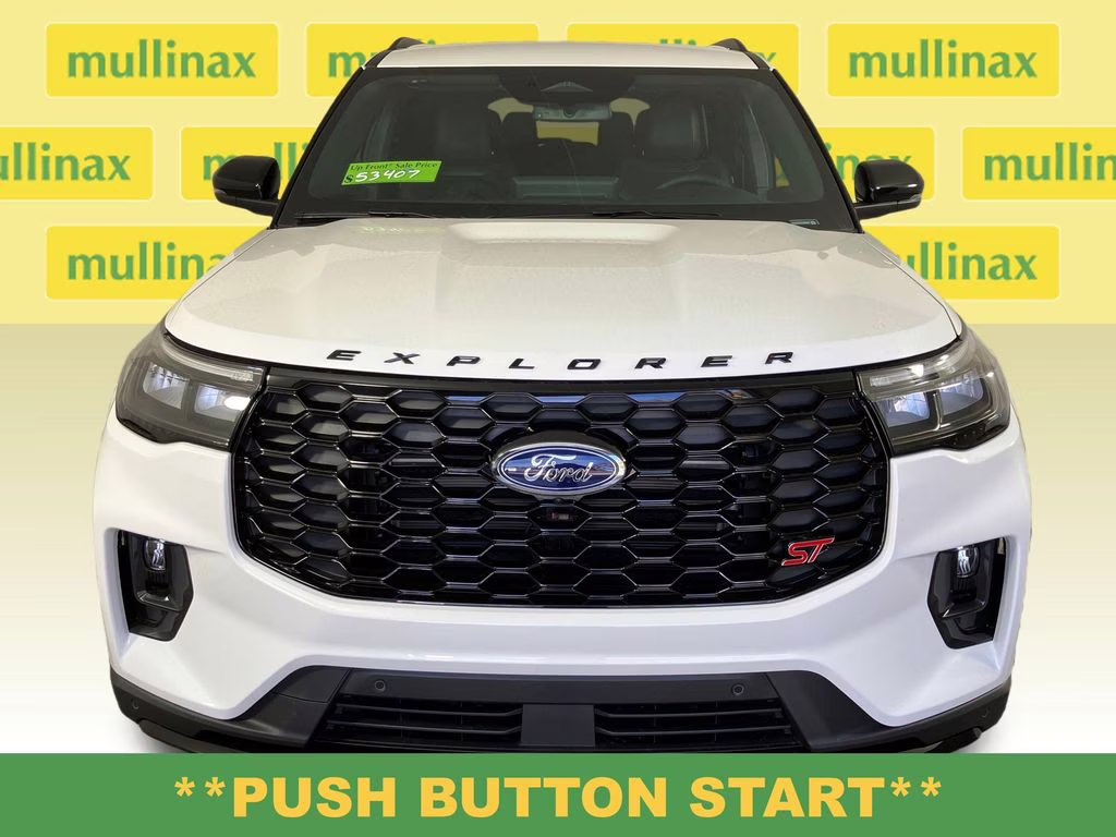 2026 Star White Metallic Tri-Coat Ford Explorer ST RWD SUV