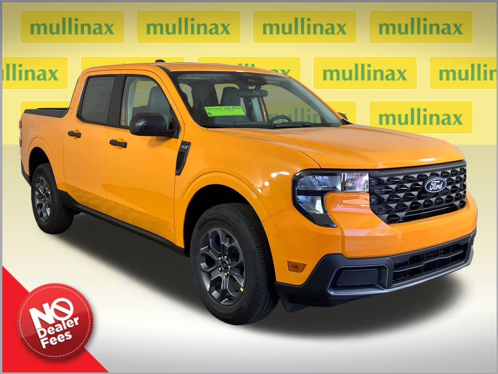 2026 Orange Fury Metallic Tri-Coat Ford Maverick XLT FWD Truck