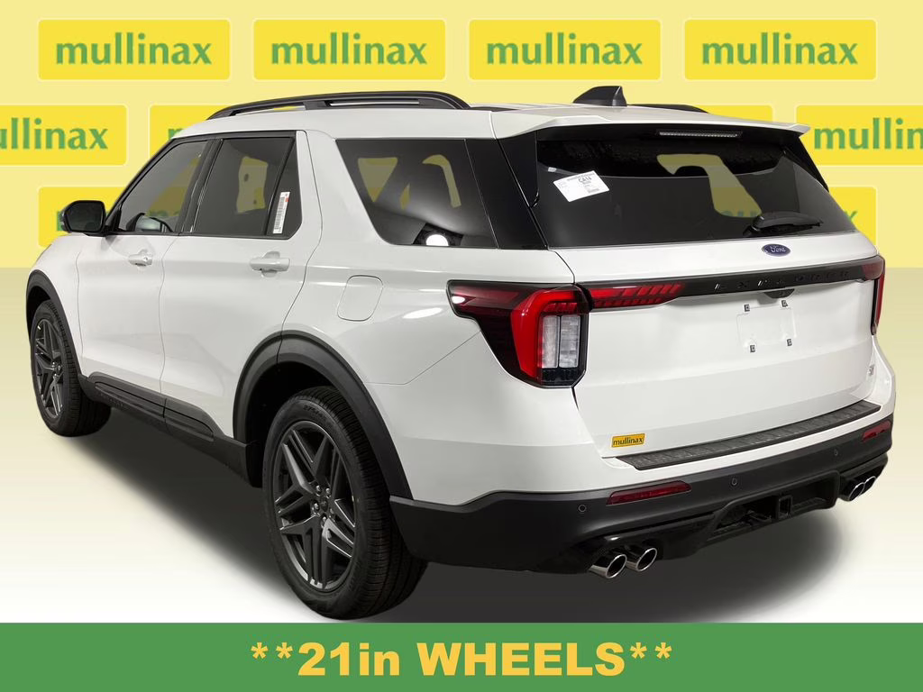 2026 Star White Metallic Tri-Coat Ford Explorer ST RWD SUV