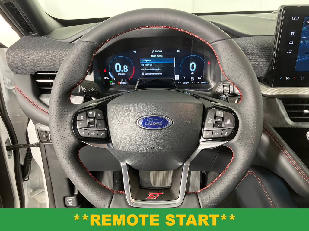 2026 Star White Metallic Tri-Coat Ford Explorer ST RWD SUV