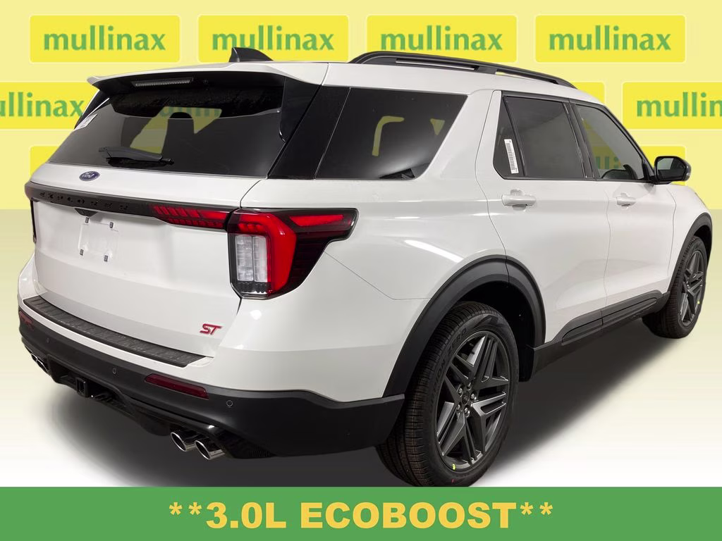 2026 Star White Metallic Tri-Coat Ford Explorer ST RWD SUV
