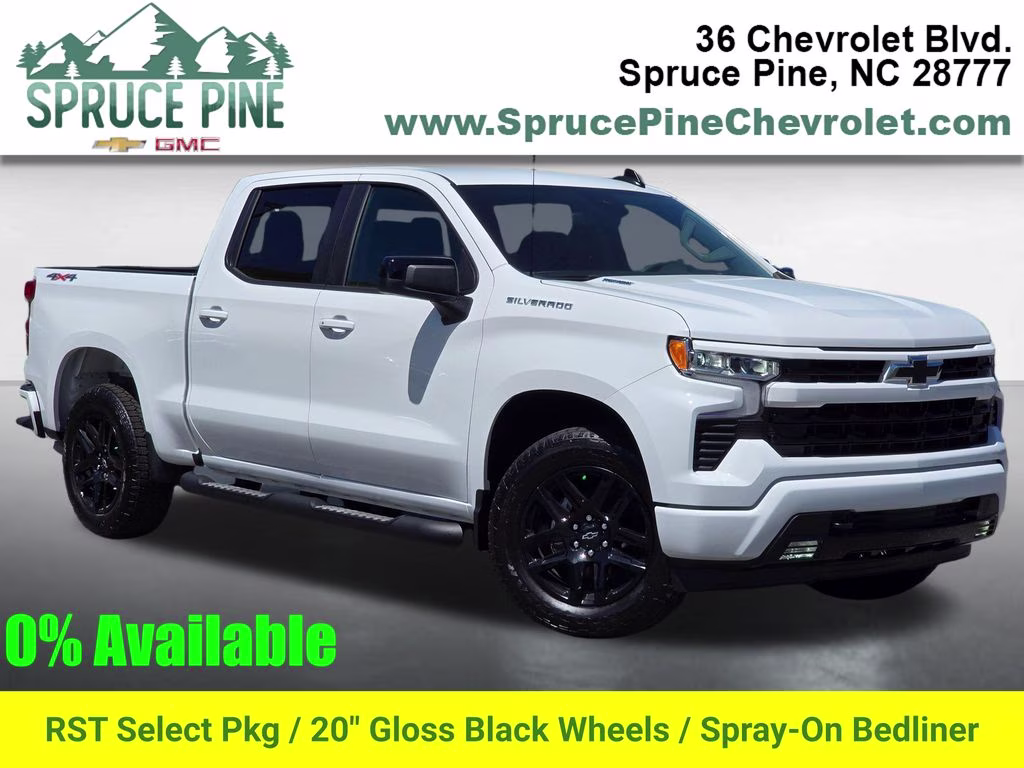 2026 Summit White Chevrolet Silverado 1500 RST 4X4 Truck