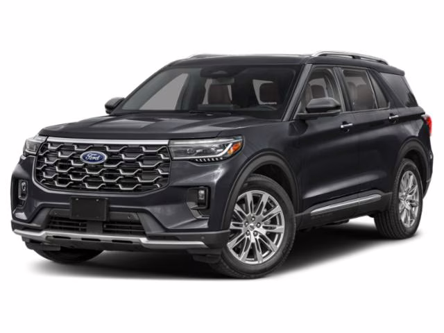 2025 Black Metallic Ford Explorer Platinum 4X4 SUV