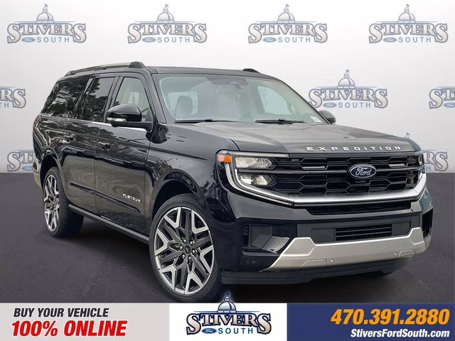 2026 Black Metallic Ford Expedition Max Platinum 4X4 SUV