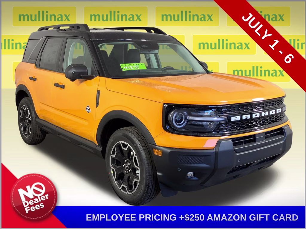 2026 Orange Fury Metallic Tri-Coat Ford Bronco Sport Outer Banks 4X4 SUV
