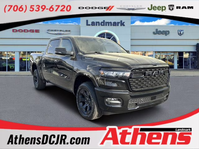 2026 Diamond Black Crystal Pearlcoat Ram 1500 Big Horn 4X4 Truck