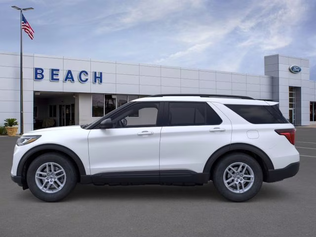 2026 Star White Metallic Tri-Coat Ford Explorer Active RWD SUV