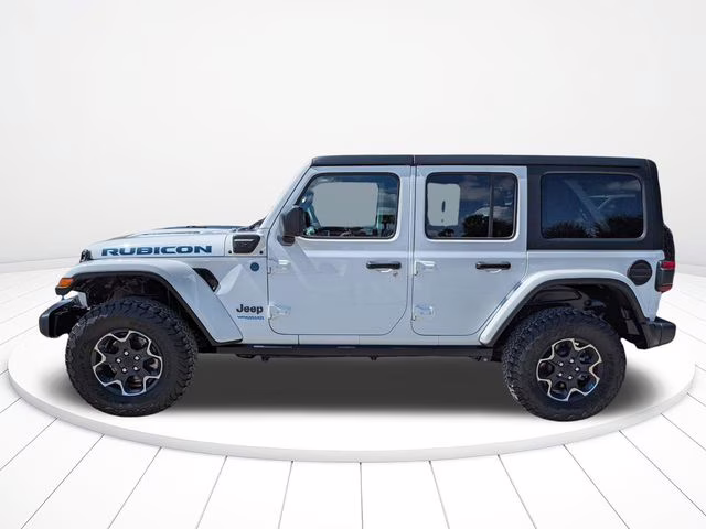 2022 Bright White Clearcoat Jeep Wrangler Unlimited Rubicon 4xe 4X4 SUV