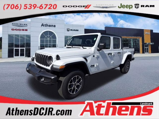 2026 Bright White Clearcoat Jeep Gladiator Sport S 4X4 Truck