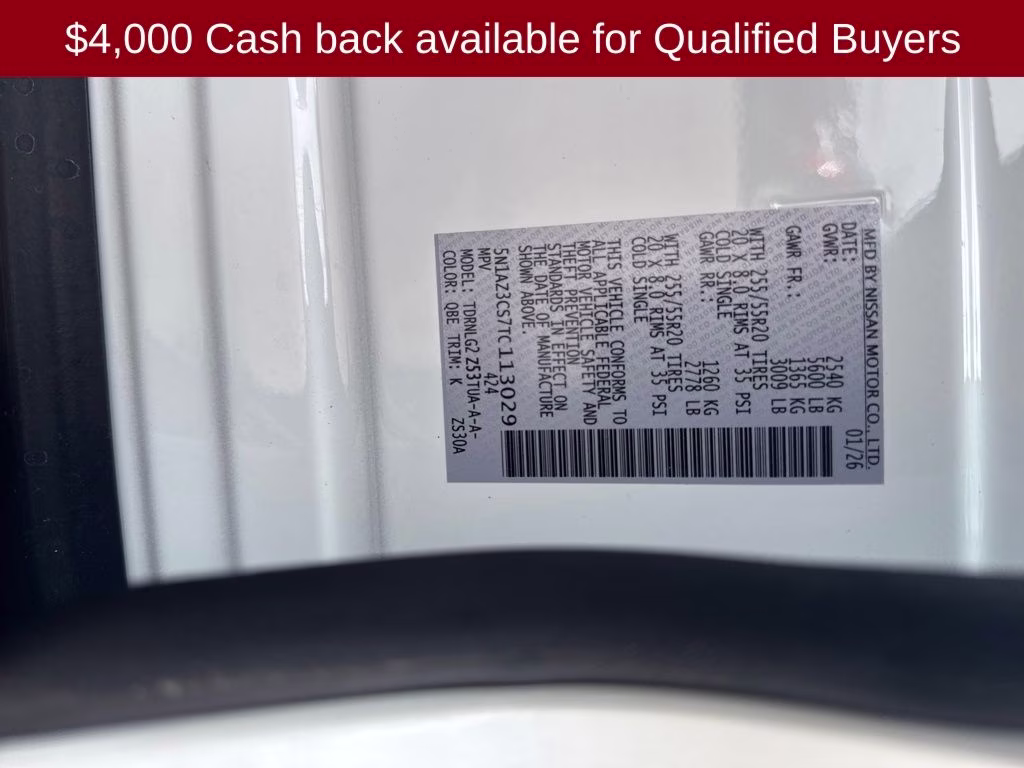 2026 Everest White Pearl Tricoat Nissan Murano SL AWD SUV