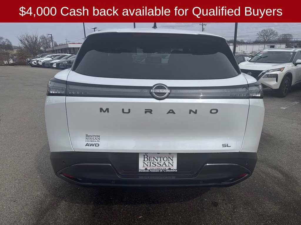 2026 Everest White Pearl Tricoat Nissan Murano SL AWD SUV