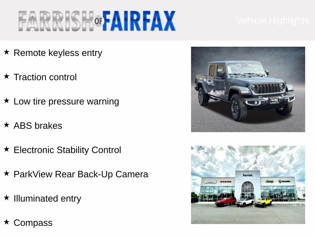 2026 Anvil Clearcoat Jeep Gladiator Sahara 4X4 Truck