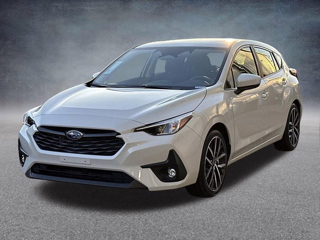 2026 Crystal White Pearl Subaru Impreza Sport AWD Hatchback