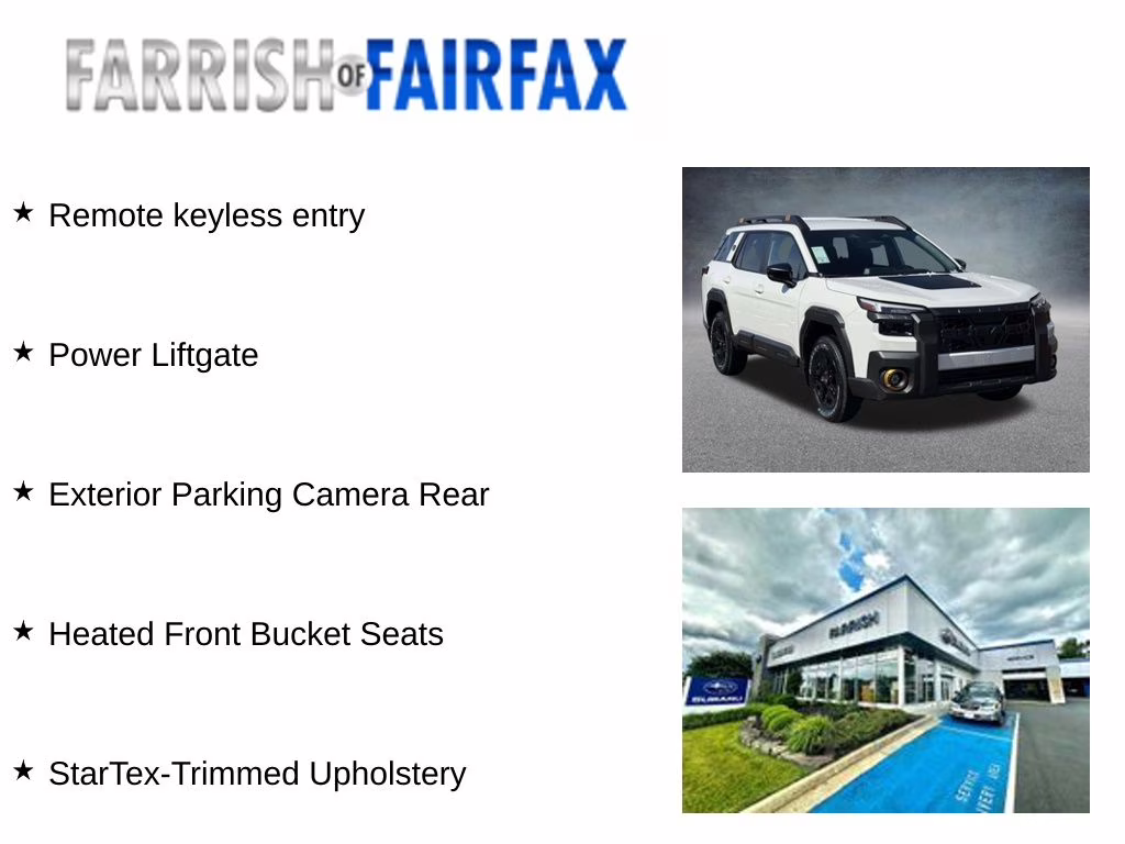 2026 Crystal White Pearl Subaru Outback Wilderness AWD SUV