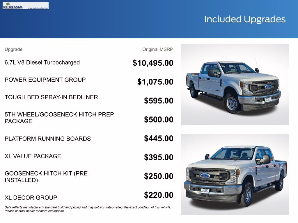 2021 Oxford White Ford Super Duty F-250 SRW XL 4X4 Truck