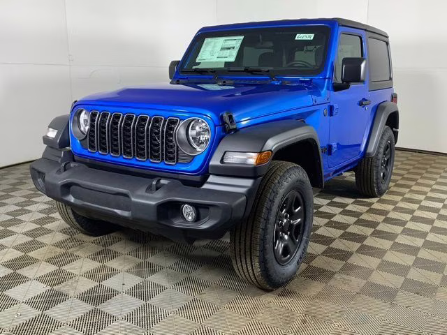 2026 Hydro Blue Pearl Coat Jeep Wrangler 2-Door Sport 4X4 SUV