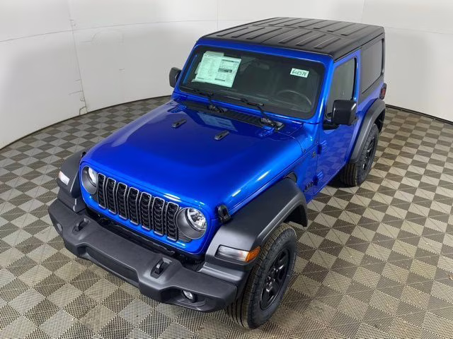2026 Hydro Blue Pearl Coat Jeep Wrangler 2-Door Sport 4X4 SUV