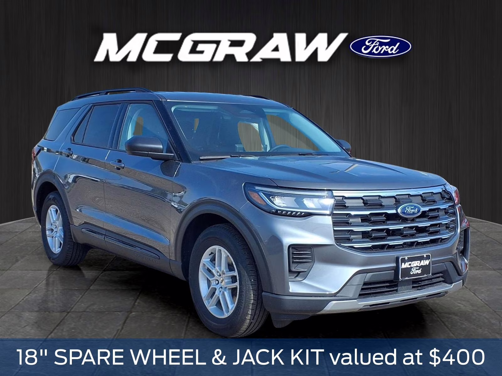 2026 Gray Metallic Ford Explorer Active RWD SUV