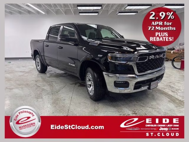 2026 Diamond Black Crystal Pearlcoat Ram 1500 Big Horn 4X4 Truck