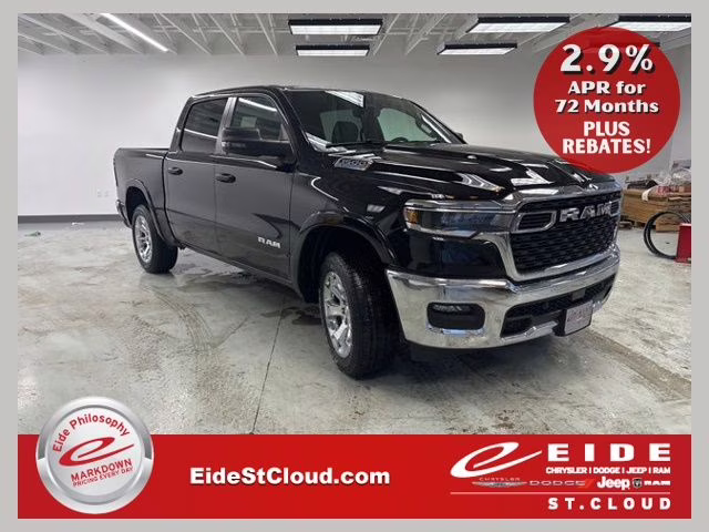 2026 Diamond Black Crystal Pearlcoat Ram 1500 Big Horn 4X4 Truck