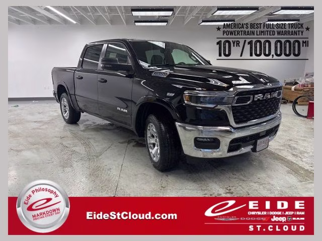 2026 Diamond Black Crystal Pearlcoat Ram 1500 Big Horn 4X4 Truck