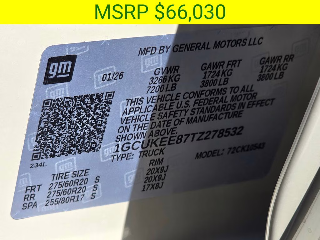 2026 White Sands Chevrolet Silverado 1500 RST 4X4 Truck