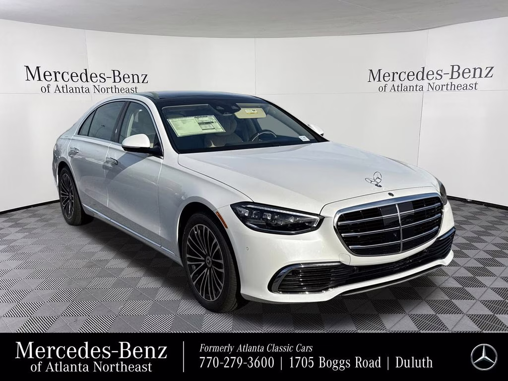 2026 White Mercedes-Benz S-Class S 580 AWD Sedan