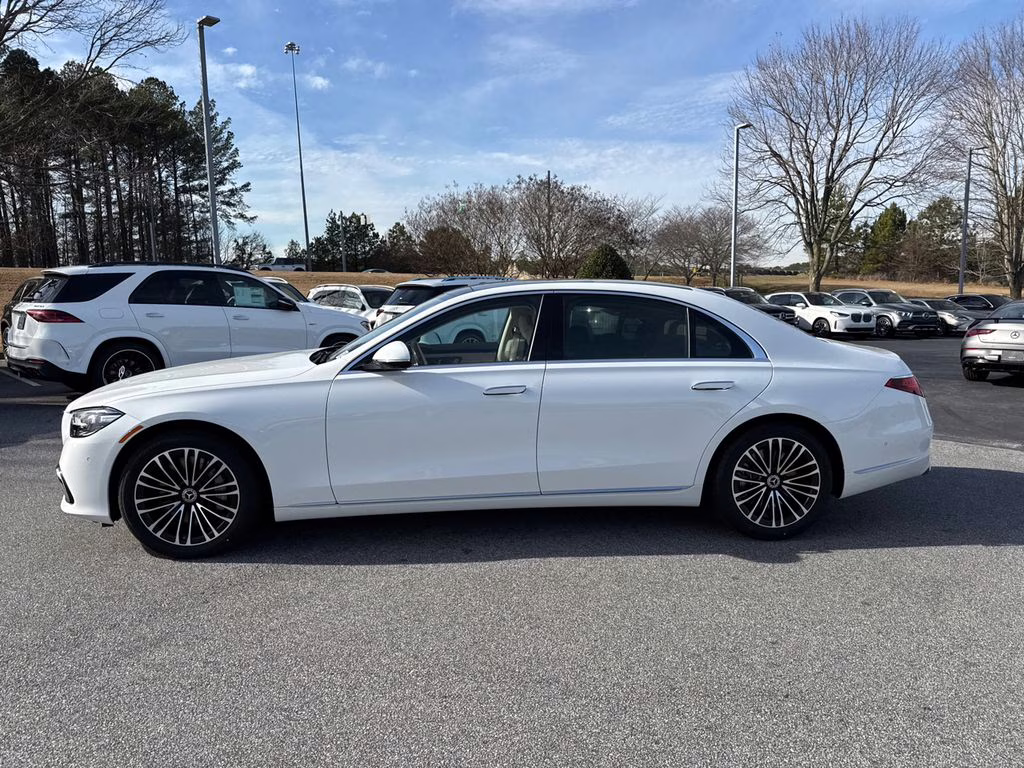 2026 White Mercedes-Benz S-Class S 580 AWD Sedan