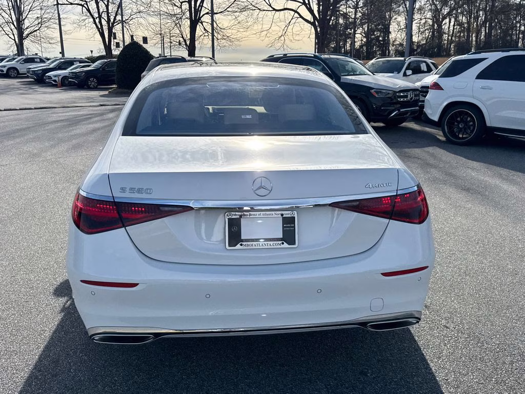 2026 White Mercedes-Benz S-Class S 580 AWD Sedan