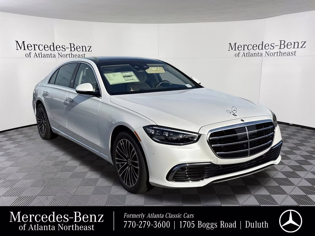 2026 White Mercedes-Benz S-Class S 580 AWD Sedan