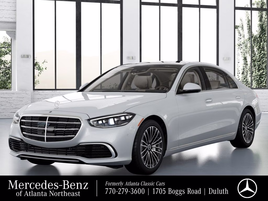 2026 White Mercedes-Benz S-Class S 580 AWD Sedan