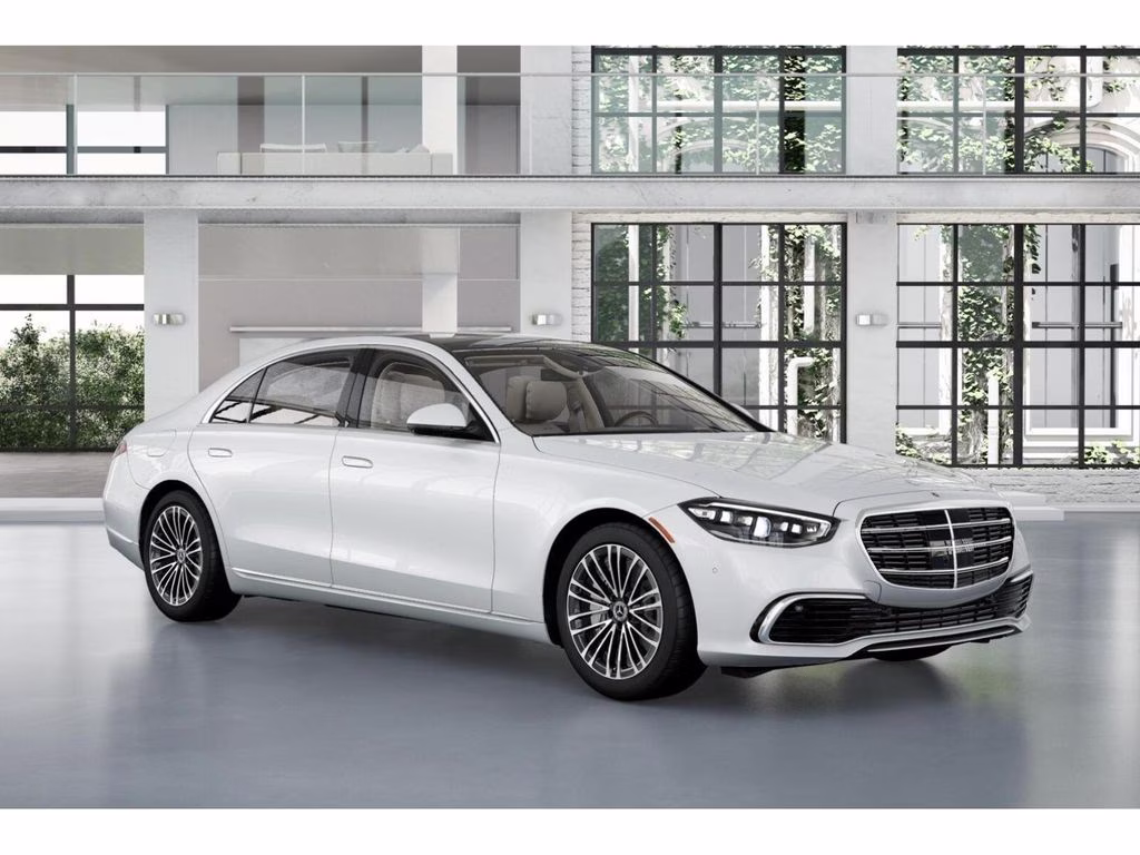 2026 White Mercedes-Benz S-Class S 580 AWD Sedan