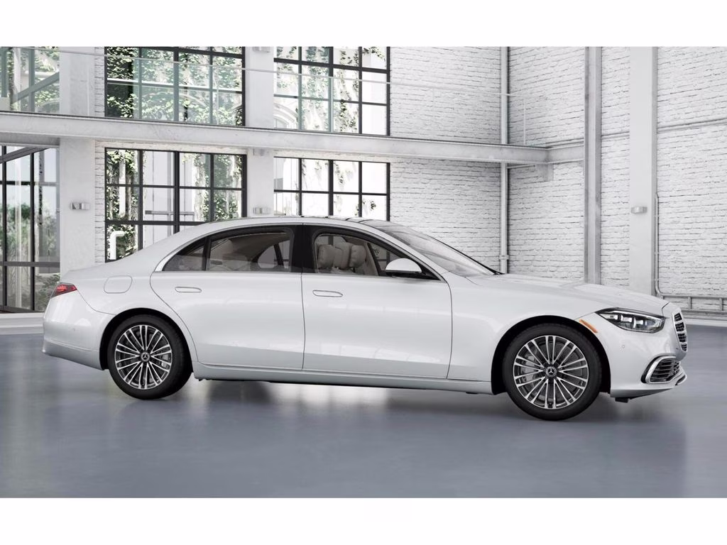 2026 White Mercedes-Benz S-Class S 580 AWD Sedan