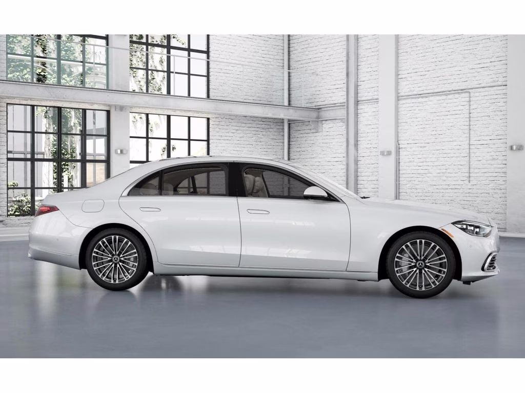 2026 White Mercedes-Benz S-Class S 580 AWD Sedan