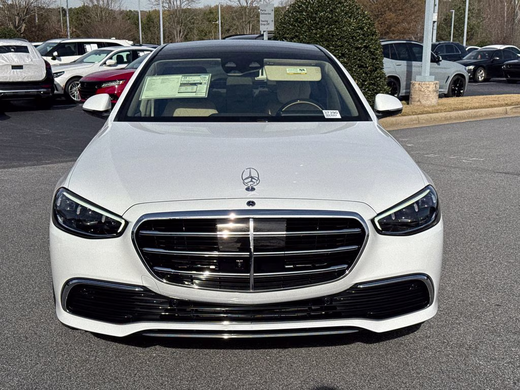 2026 White Mercedes-Benz S-Class S 580 AWD Sedan