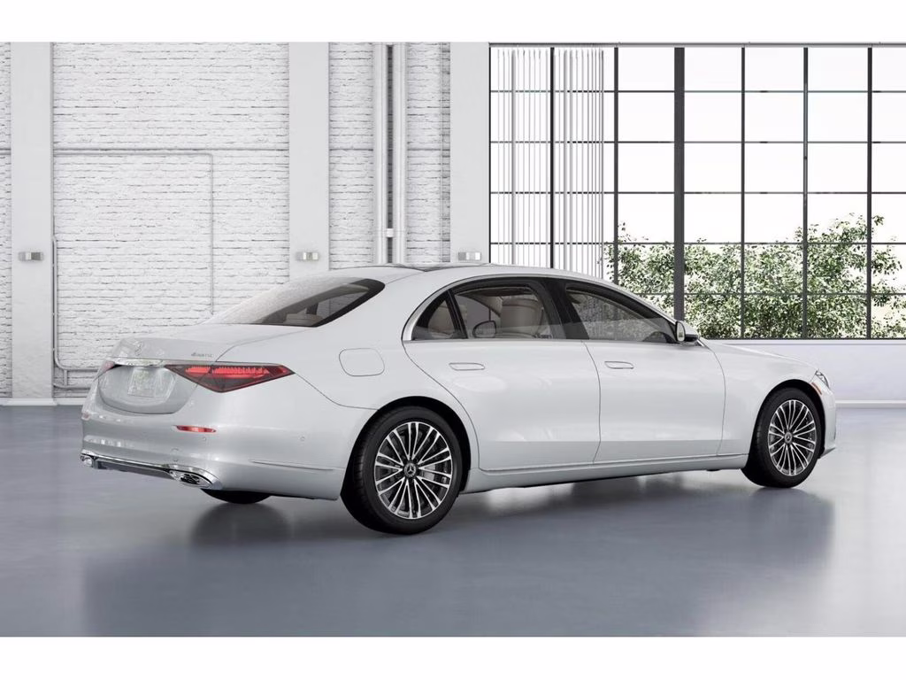 2026 White Mercedes-Benz S-Class S 580 AWD Sedan