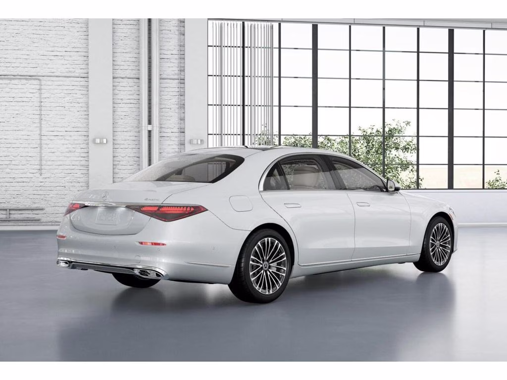 2026 White Mercedes-Benz S-Class S 580 AWD Sedan