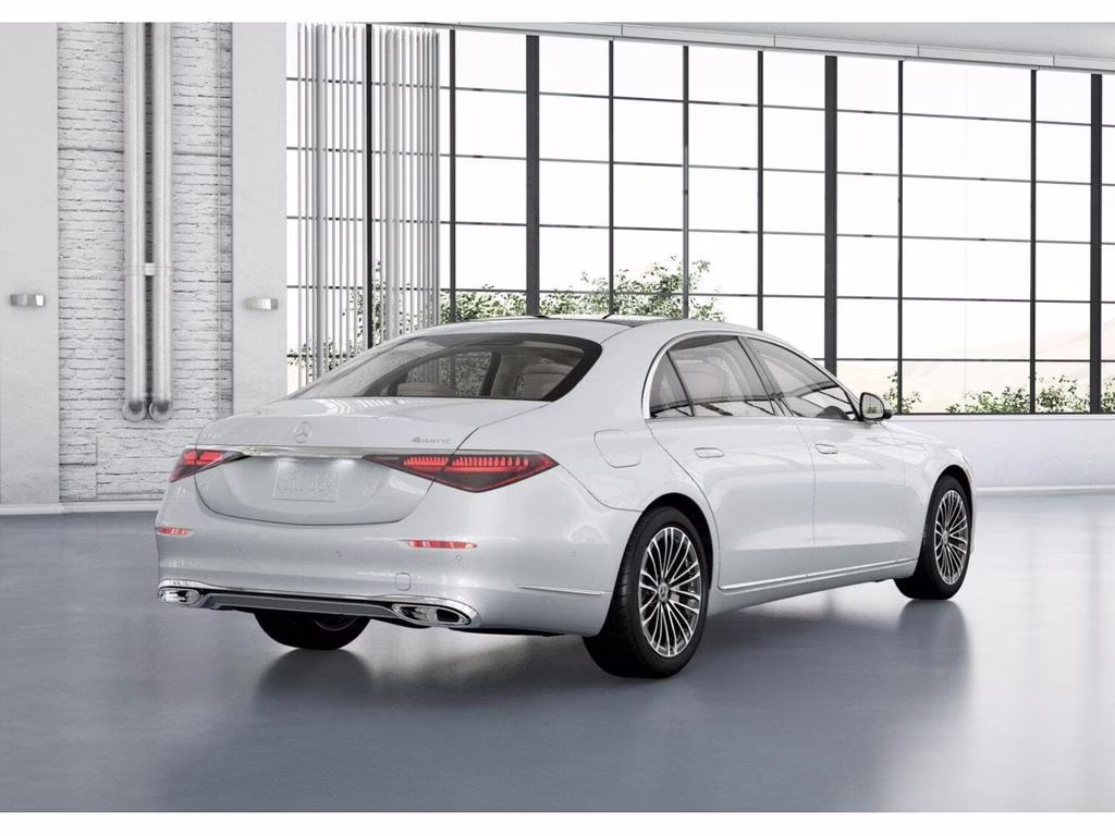 2026 White Mercedes-Benz S-Class S 580 AWD Sedan