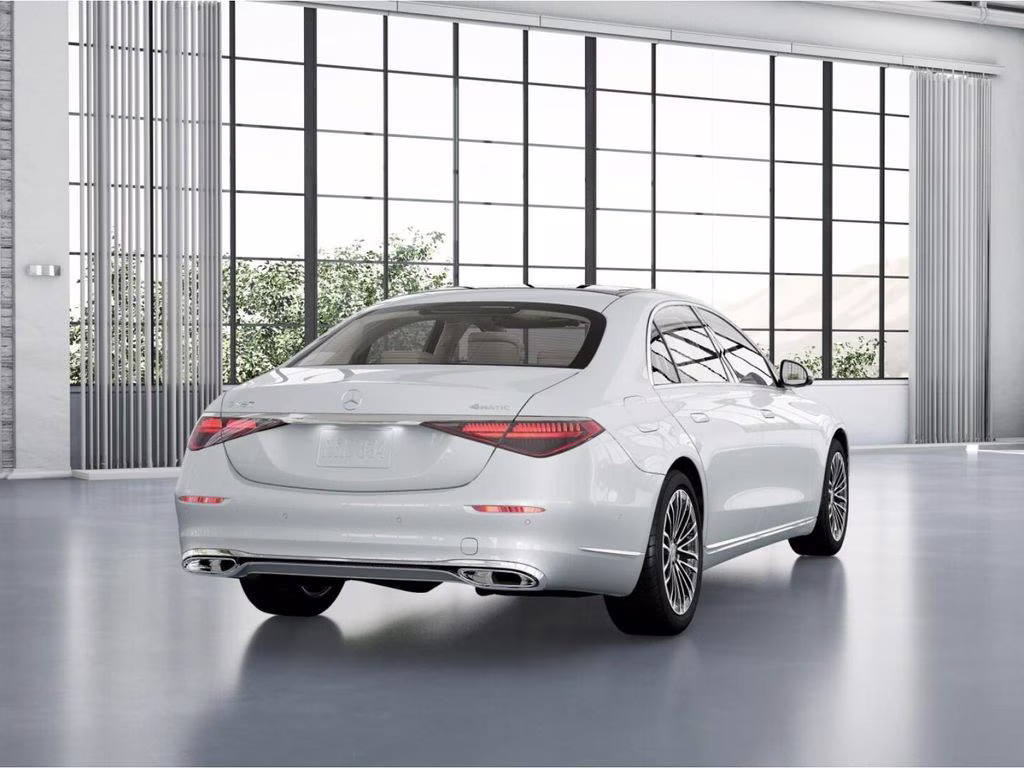 2026 White Mercedes-Benz S-Class S 580 AWD Sedan