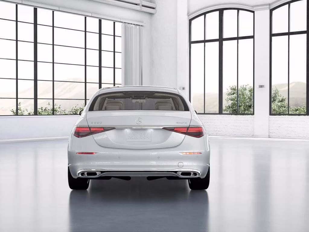 2026 White Mercedes-Benz S-Class S 580 AWD Sedan