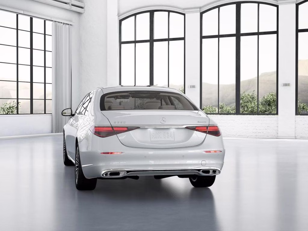 2026 White Mercedes-Benz S-Class S 580 AWD Sedan