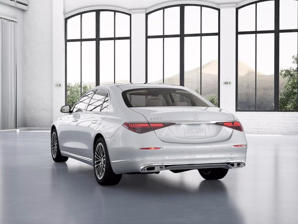 2026 White Mercedes-Benz S-Class S 580 AWD Sedan