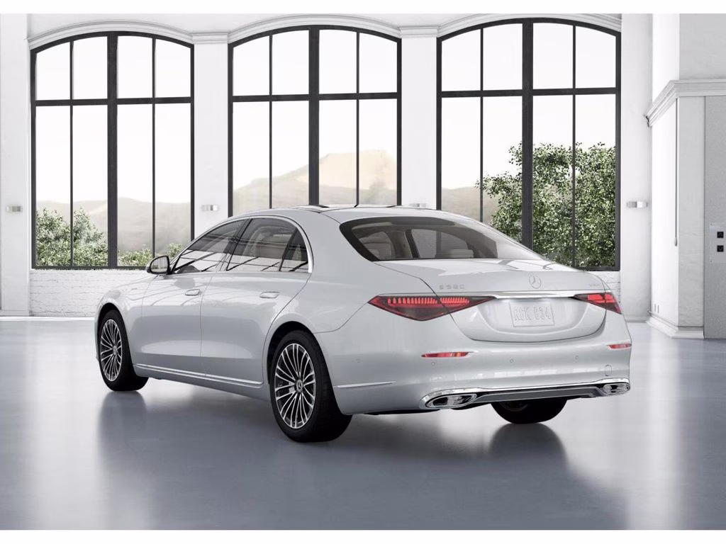 2026 White Mercedes-Benz S-Class S 580 AWD Sedan