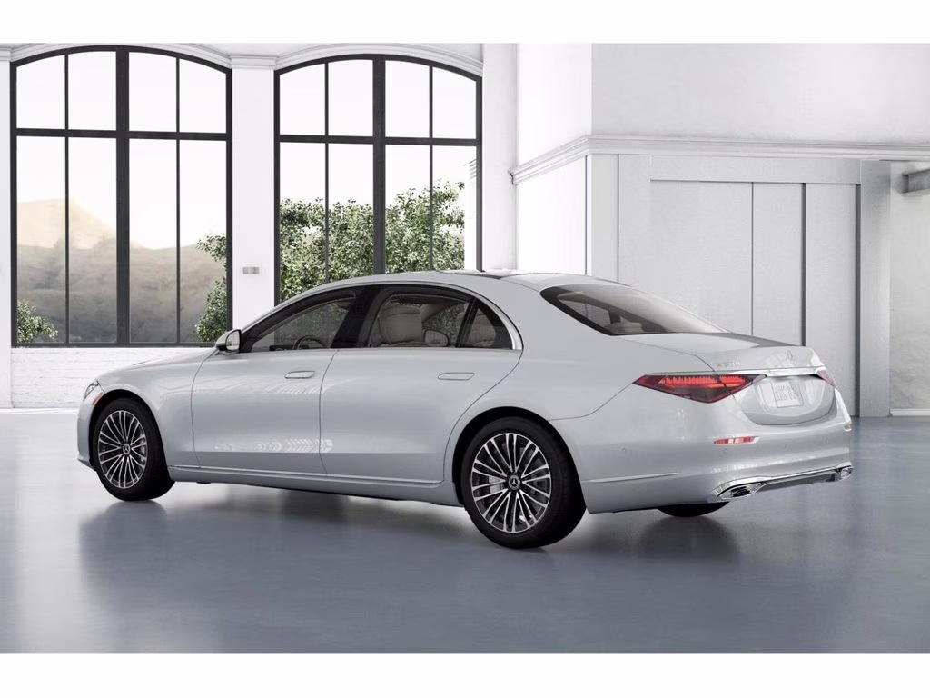 2026 White Mercedes-Benz S-Class S 580 AWD Sedan