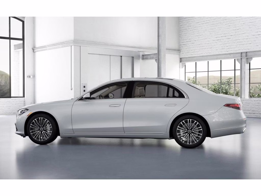 2026 White Mercedes-Benz S-Class S 580 AWD Sedan