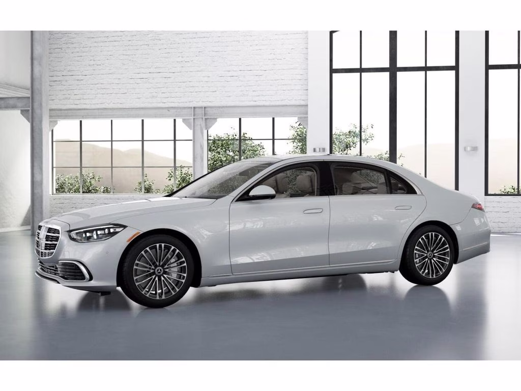 2026 White Mercedes-Benz S-Class S 580 AWD Sedan