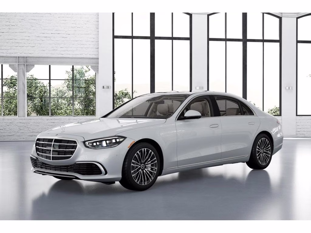 2026 White Mercedes-Benz S-Class S 580 AWD Sedan