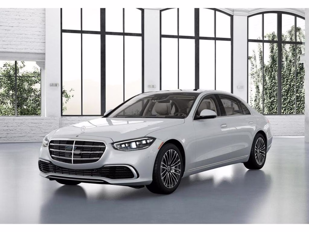 2026 White Mercedes-Benz S-Class S 580 AWD Sedan