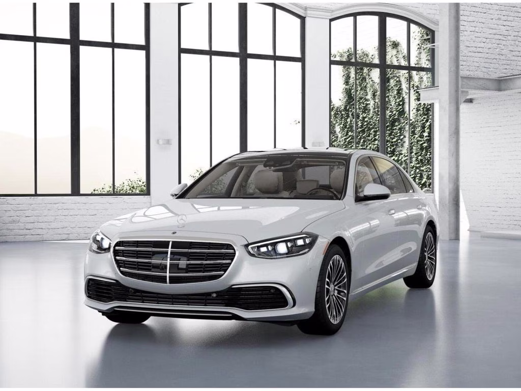 2026 White Mercedes-Benz S-Class S 580 AWD Sedan