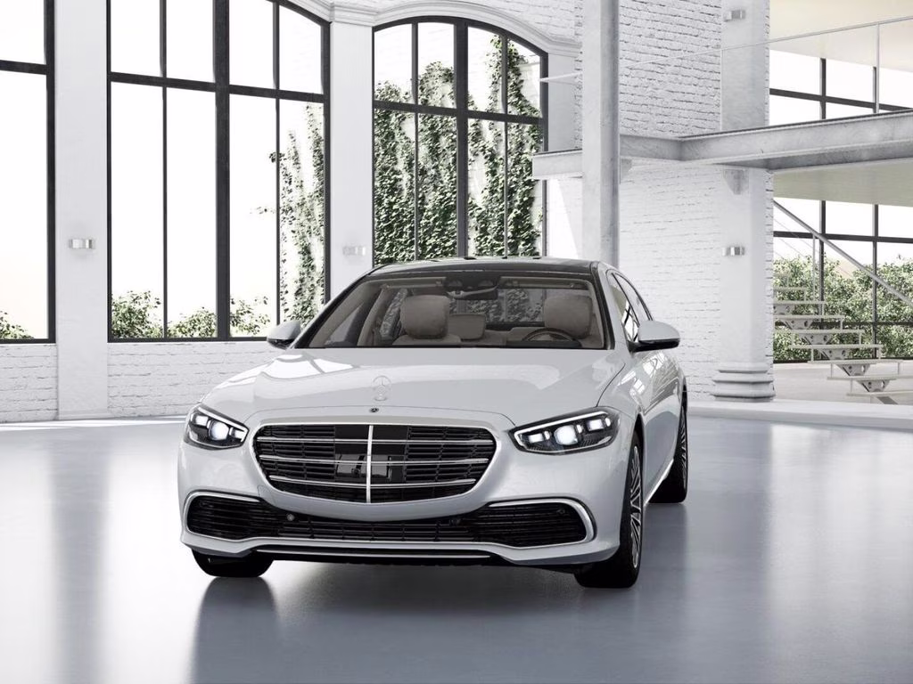 2026 White Mercedes-Benz S-Class S 580 AWD Sedan